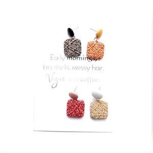 Set of four (4) Handmade Knitted Crochet Earrings Adorable Earrings for her